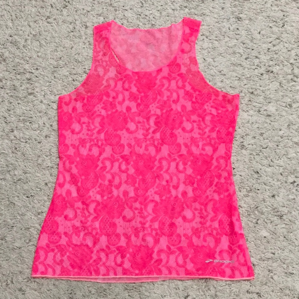 💕💕Brooks running tank (pink mesh) 💕💕